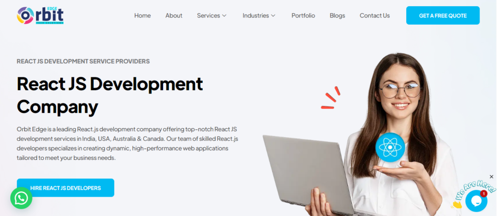 React JS development company in USA